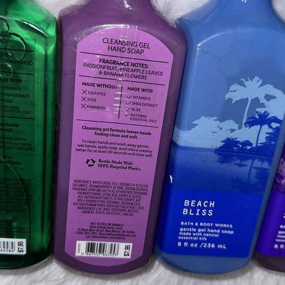 NEW 5x BATH & BODY WORKS GENTLE GEL HAND SOAP WASH 8 oz Lot Assorted NEW - Picture 12 of 16